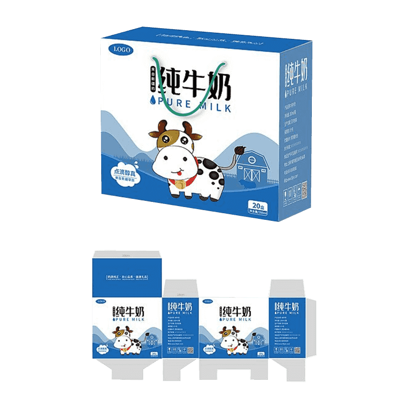 골판지 우유 포장 상자