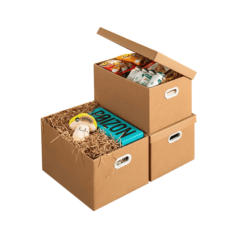 골판지 배송 상자 이동