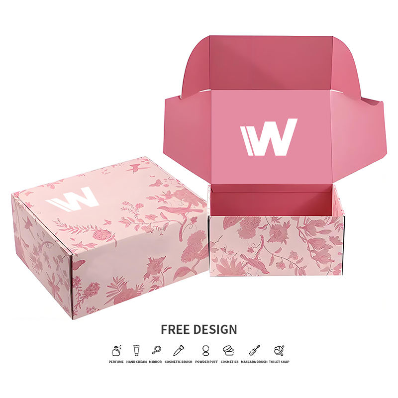꽃과 식물 골판지 화장품 포장 상자