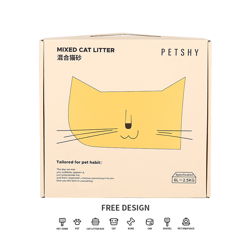 골판지 고양이 쓰레기 포장 상자