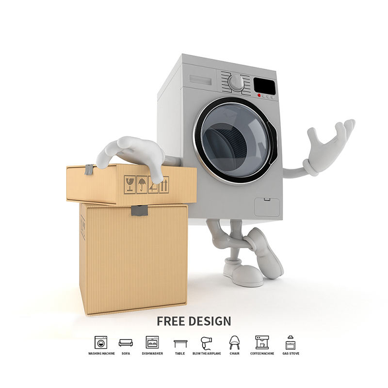 골판지 세탁기 포장 상자